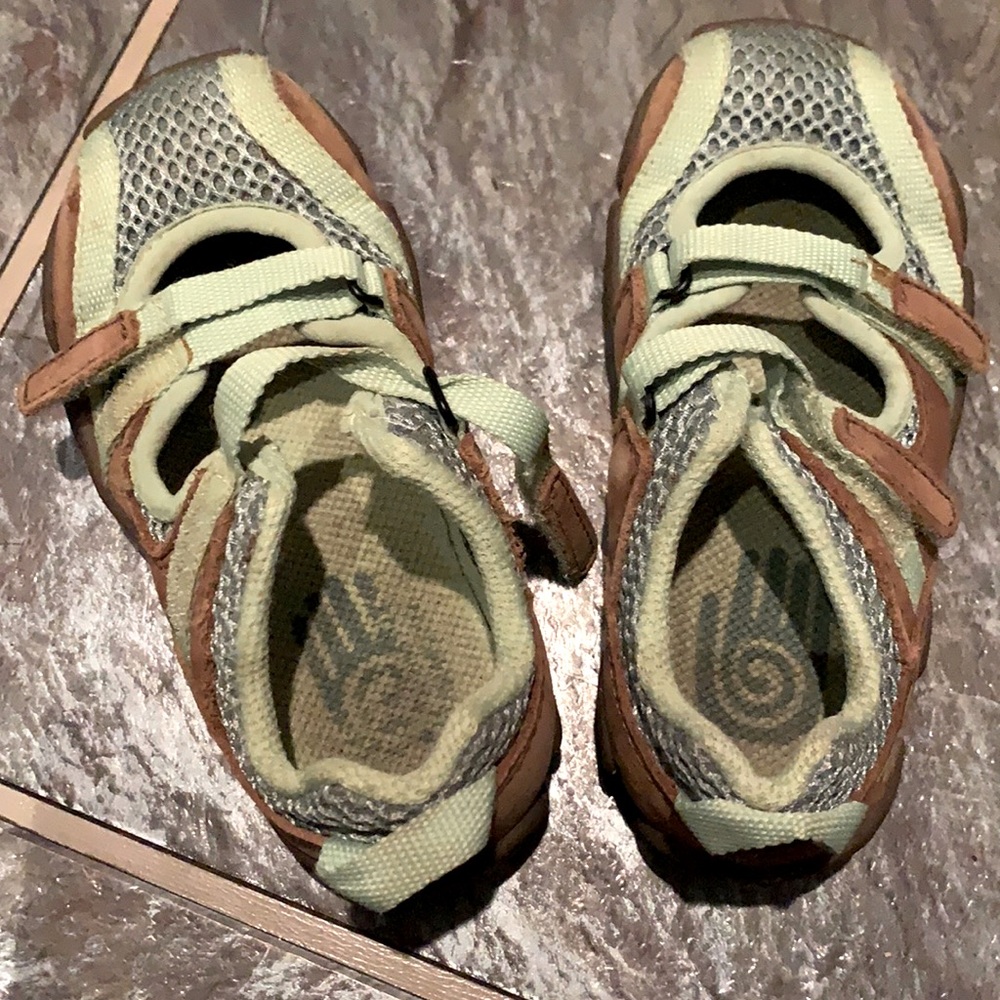 Teva Kids Green Mesh Suede Walking Shoes Sandals